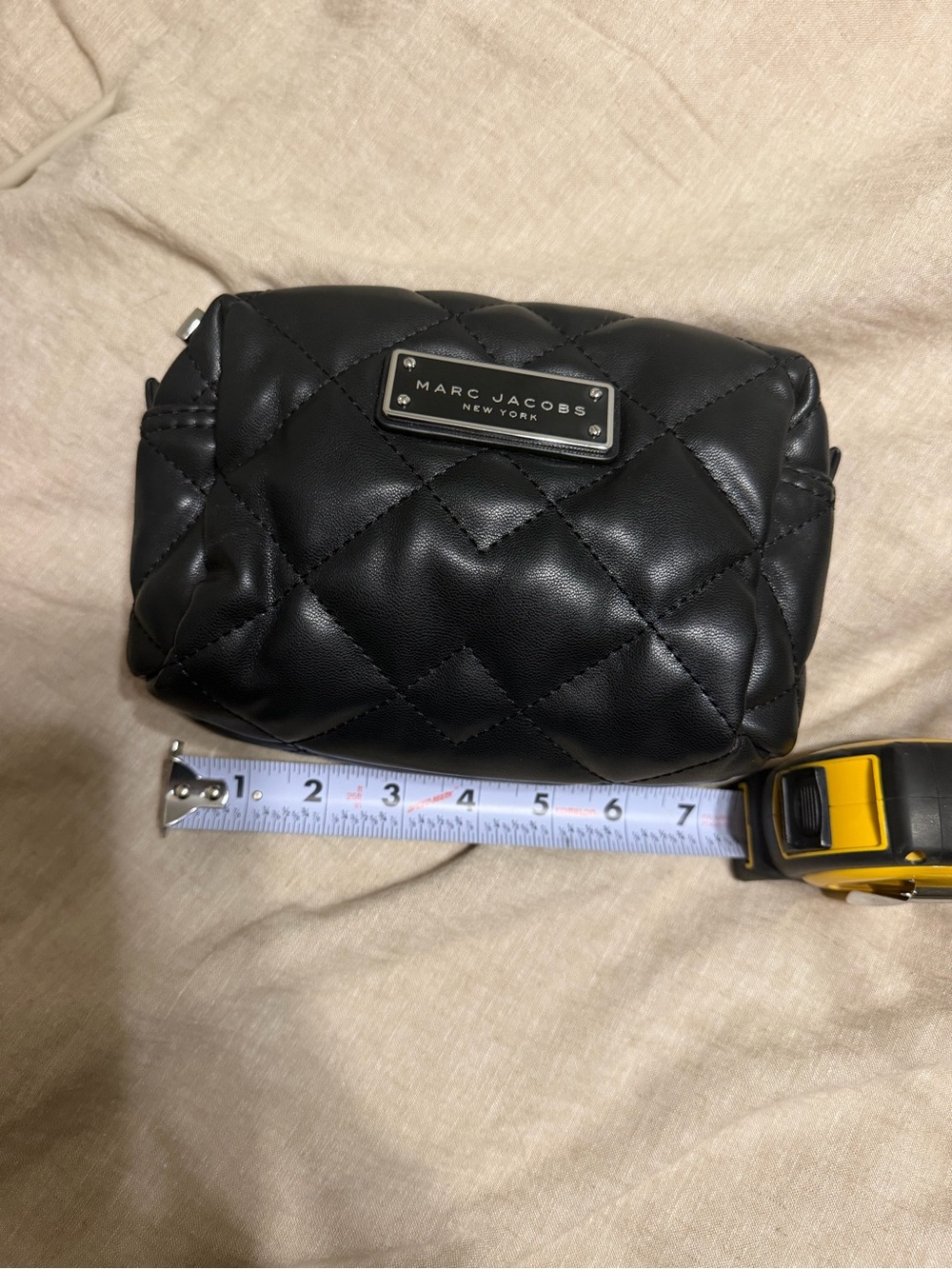 Marc Jacobs Moto Quilted Cosmetic Pouch in Black - Picture 10 of 12